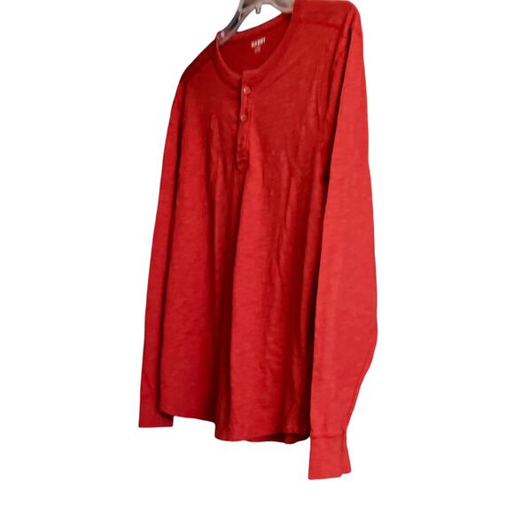 OLD NAVY SOFT WASHED LONG SLEEVE POLO SHIRT, MENS, XL, DARK/BURNT ORANGE - Picture 4 of 11